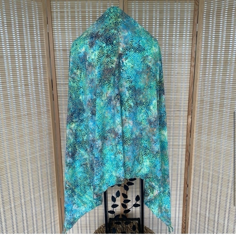 OndadeMar colorful hand dyed 100% rayon Pareo , scarf , shawl 0Z - Picture 5 of 9